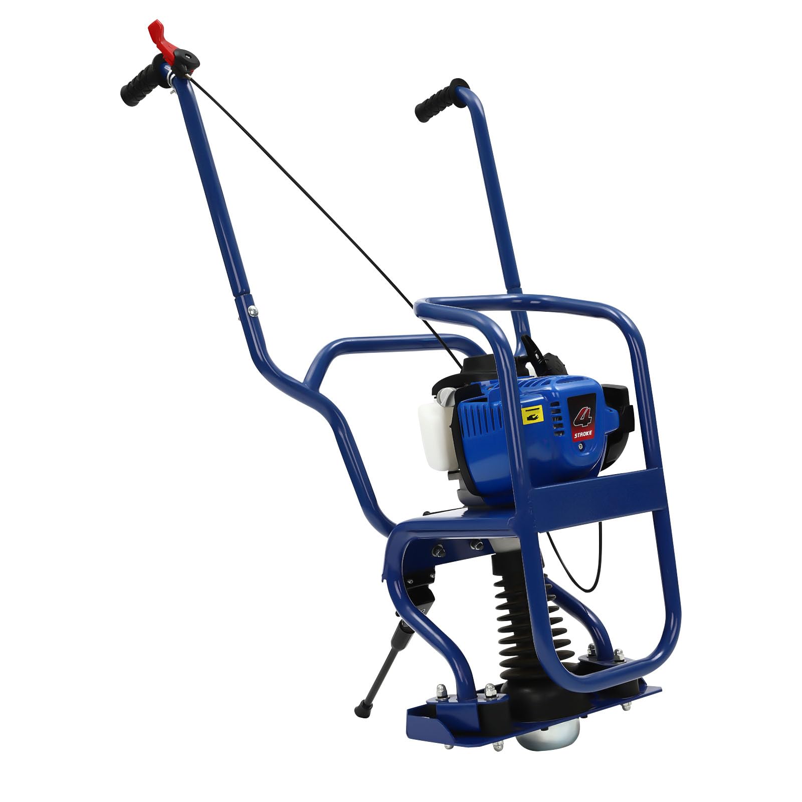 37.7CC 4 Stroke Gasoline Vibrating Concrete Power Screed, 3.2-16 Foot Vibrating Screed, 1.2HP Concrete Wet Vibrating Machine