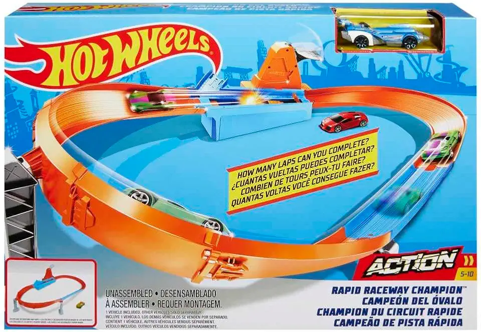 Hot Wheels Action Pista de Brinquedo Coleção de Pistas de Campeonato para crianças a partir de 4 anos