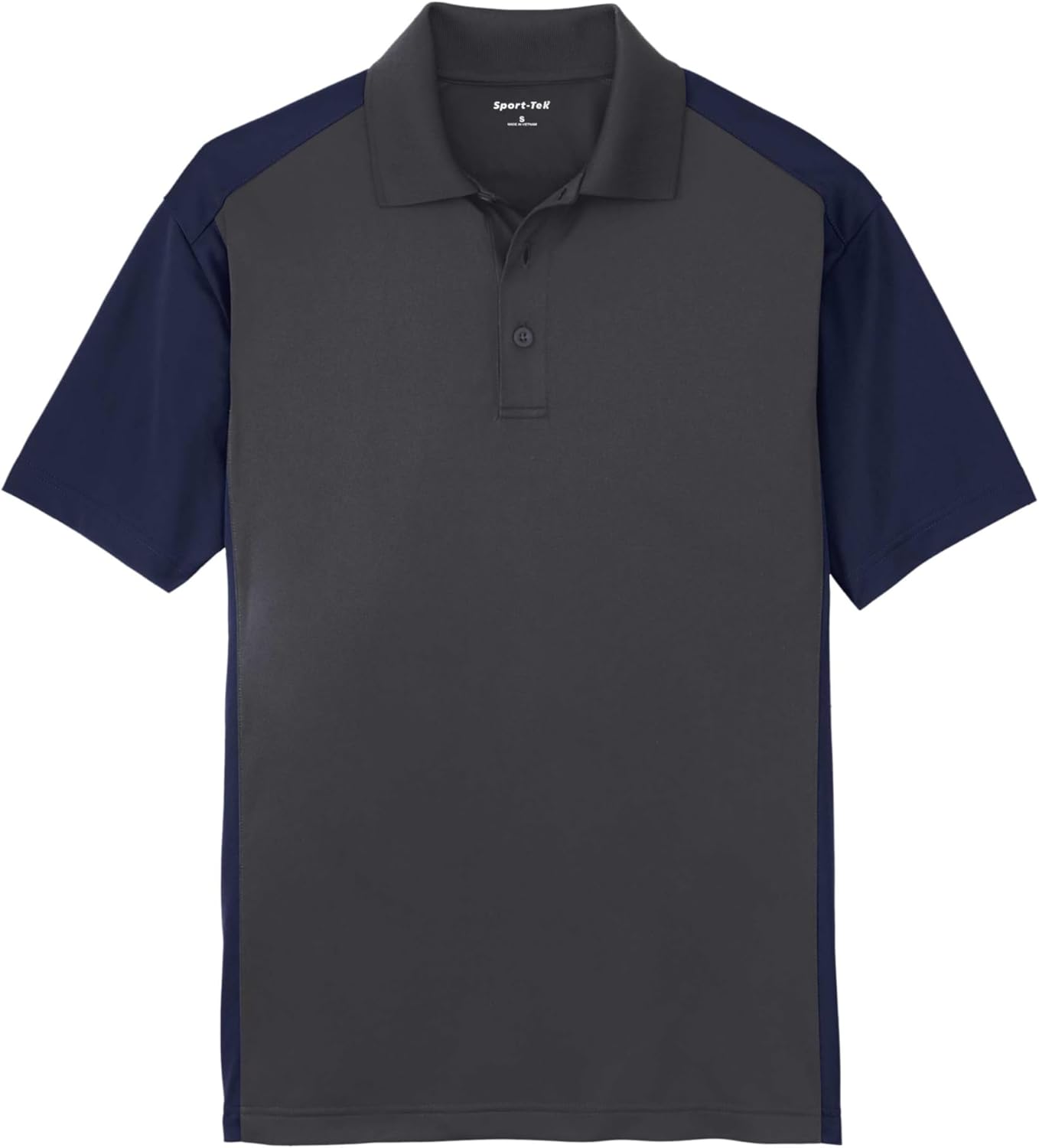 SPORT-TEK Unisex Colorblock Micropique Sport-Wick Polo | Short Sleeve Collared Shirt for Men & Women