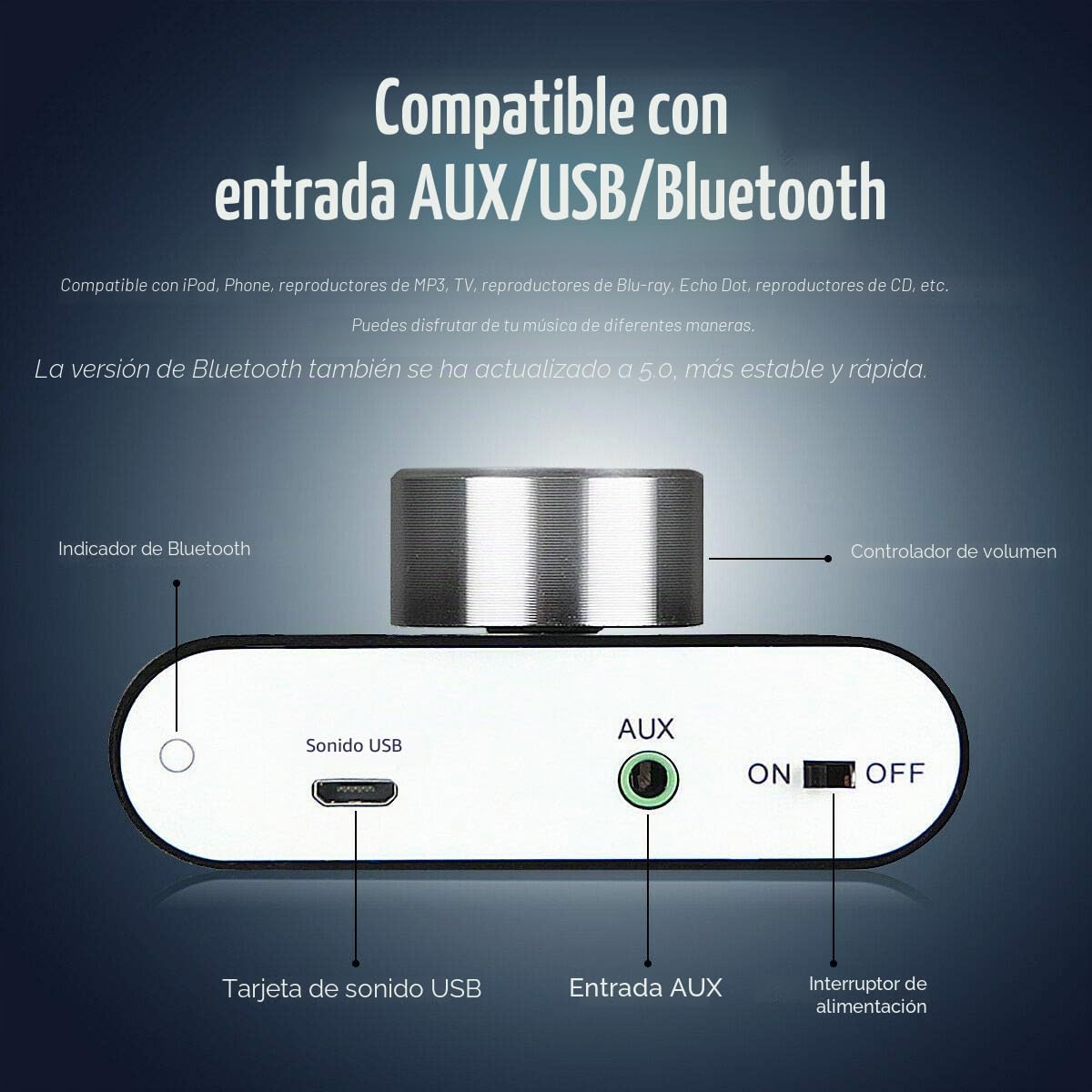 Nobsound 100W Bluetooth 5.0 Mini-Verstärker & Douk Audio BS-1 Bass Shaker Combo: Immersives Heimkino- und Gaming-Hörsystem mit haptischem Feedback