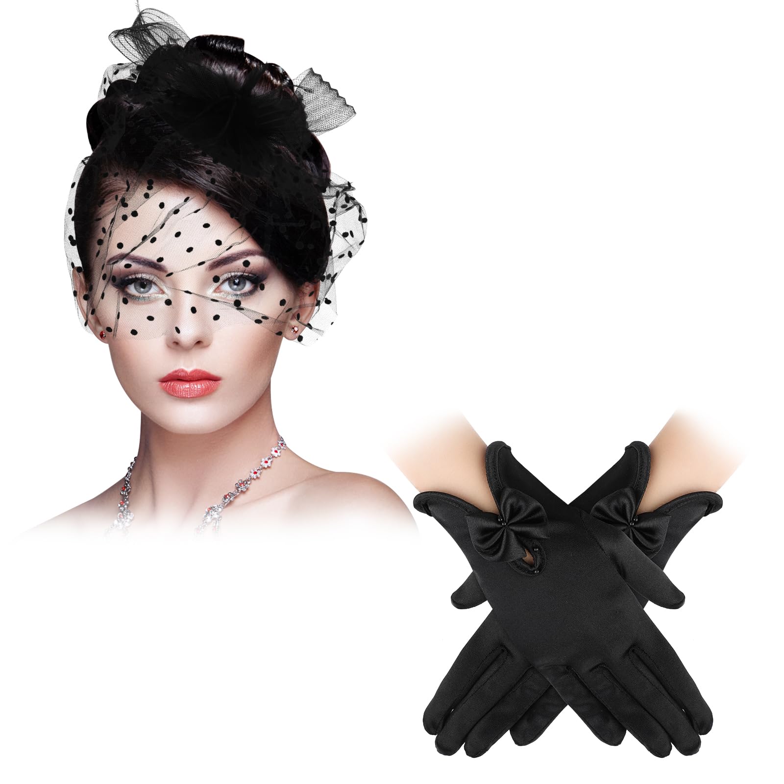 5-teiliges Fascinator Hut Set - Eleganter Kopfschmuck Für Besondere Anlässe