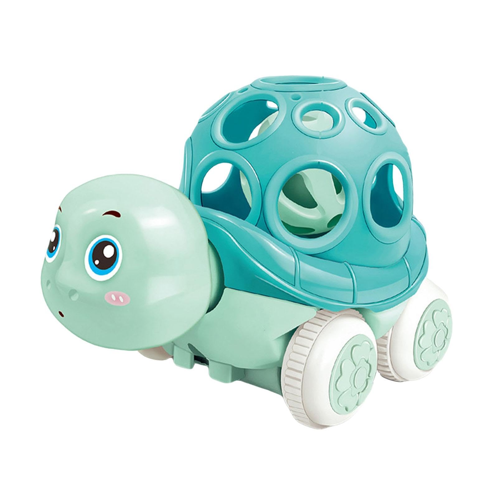 Luwecf Camión de Juguete con Sonido Divertido para Niños Pequeños, Tortuga Azul Verde