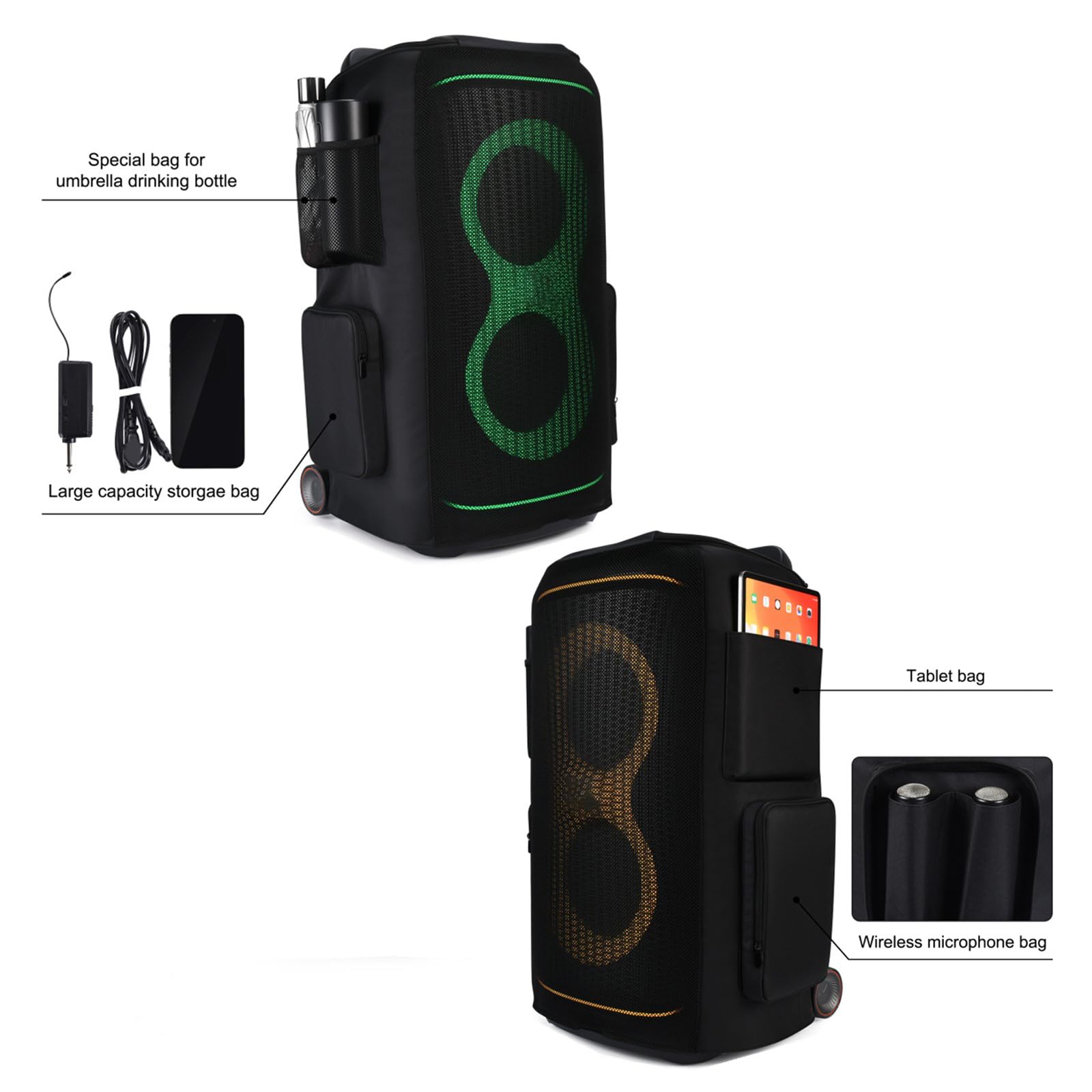 Estuche de viaje, protección contra el polvo para altavoces portátiles inalámbricos 520, accesorios para micrófono, funda protectora portátil, funda, funda para altavoz de música al aire