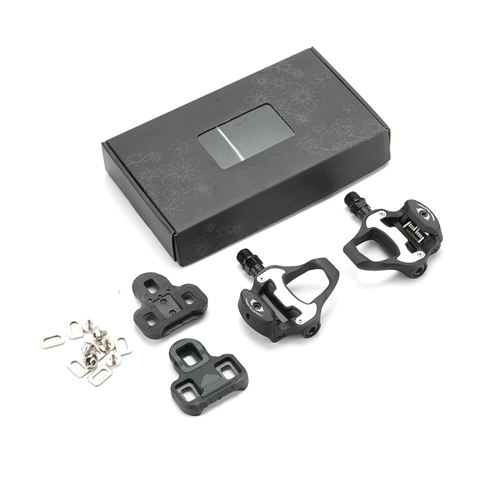 Towwoo Pédales de Vélo SPD, 9/16" Pédales Automatiques de Vélo avec Cales de Pédale, Pédales de Vélo de Route Compatibles avec Pédales Shimano SPD pour VTT, Vélo de Spin Randonnée Cyclisme