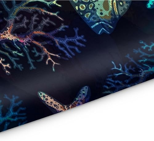 Miniatura 3 de Sea Decor Pattern Placemats Set of 4 Table Mats Washable Placemat Waterproof Place Mats for Party Home Dining Table Decor 18x12 in