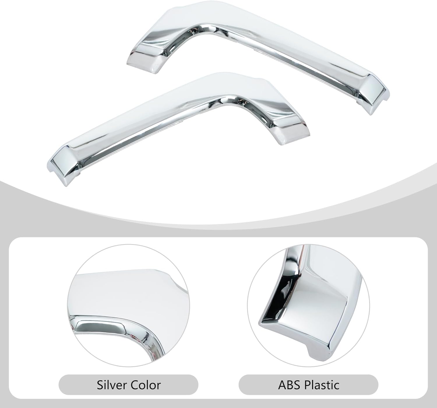 Front Bumper Lower Trim Strip Cover for Mitsubishi Pajero Montero V93 V97 V98 2015-2017 Chrome Lid Left&Right