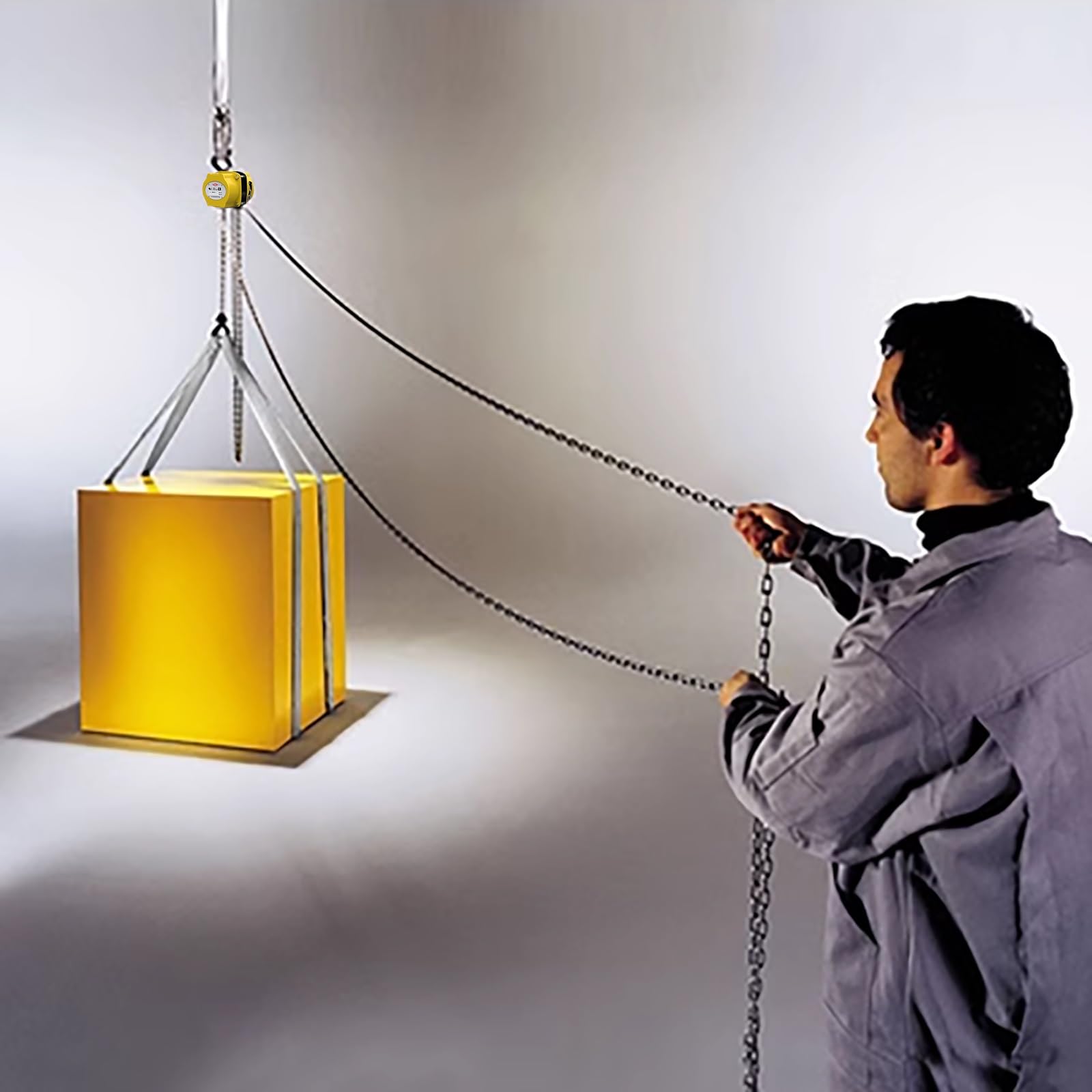 Kettenzug 1/2 Tonne (1100Lbs), tragbarer Mini-Hand-Kettenzug, Klasse G80 Kettenratsche Mini-Kettenzug (mit Haken), for Garagen Lagerhaus Automotive Maschinen(6M/20FT)