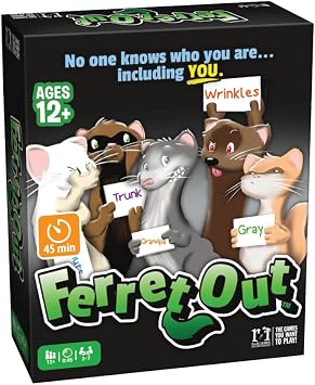 R&R Games Ferret Out, Family Card Game, Ideal for Adults and Kids Ages 12+, 3-7 Players