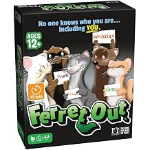 R&R Games Ferret Out, Family Card Game, Ideal for Adults and Kids Ages 12+, 3-7 Players