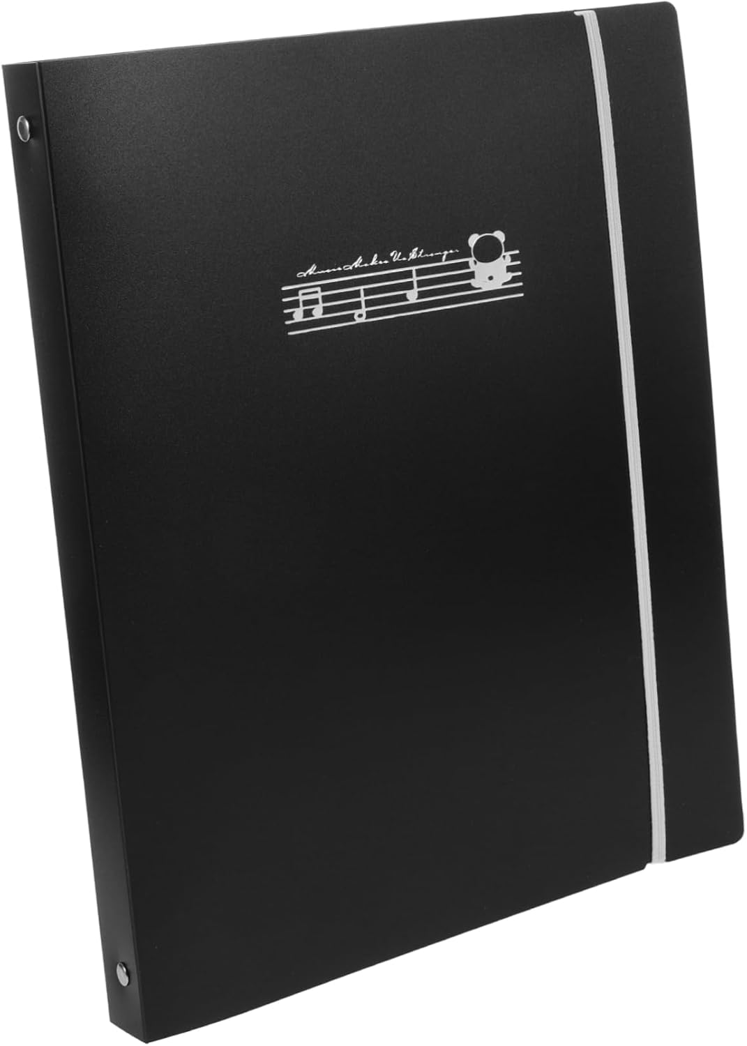 A4 Piano Music Binder with 60 Pockets, Portable Black PP Folder