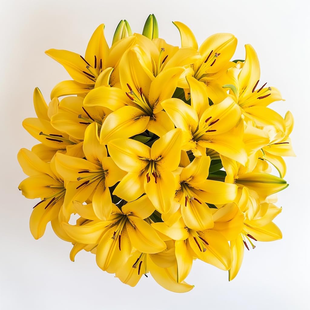 GlobalRose 20 Pink Asiatic Lilies – Responsibly Sourced Lily Flowers – Hand-Picked Flowers Fresh Bouquet for Graduation, Anniversary, Birthday & Special Occasions