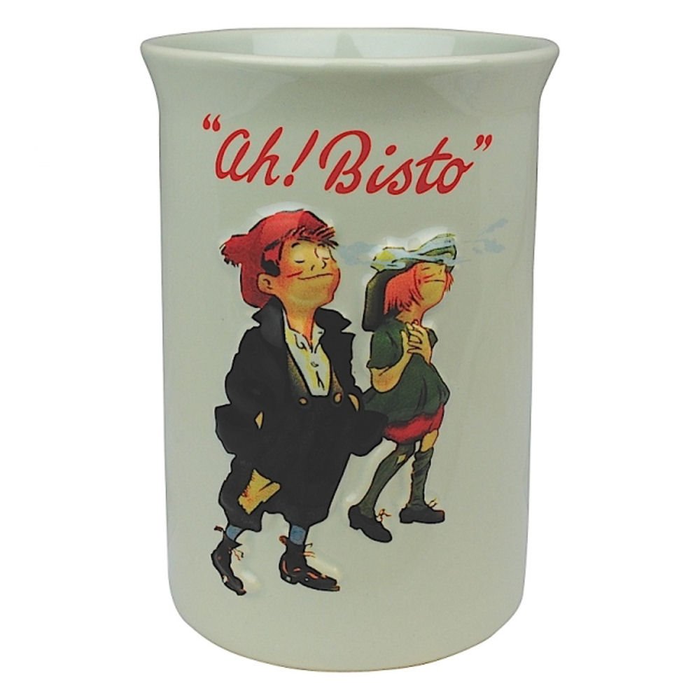 Half Moon Bay Bisto "For All Meat Dishes" Embossed Utensils Jar