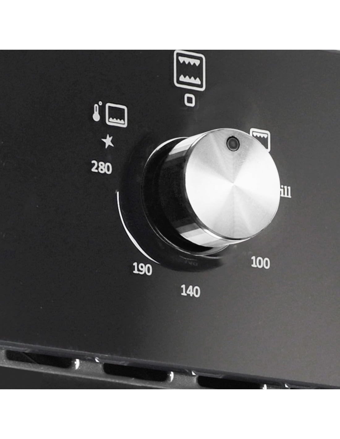 ALPHA Horno de Gas NEPTUNO ELITE GAS Cristal Negro. Encendido Automático.