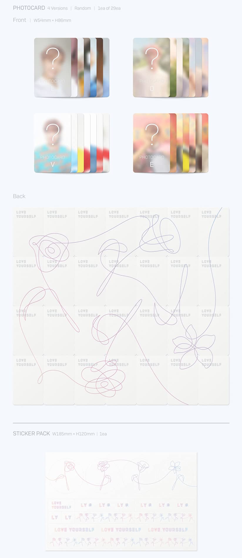 Big Hit Entertainment BTS Love Yourself Her 5th Mini Album [V
