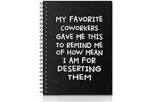 My Favorite Coworkers Farewell Gift: Funny Leaving Gift Hardcover Notebook