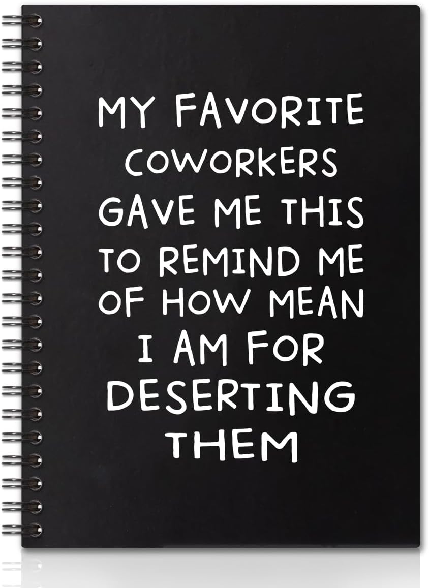 QYUVK My Favorite Coworkers Gave Me This Hardcover 160 Pages Spiral Notebook,...