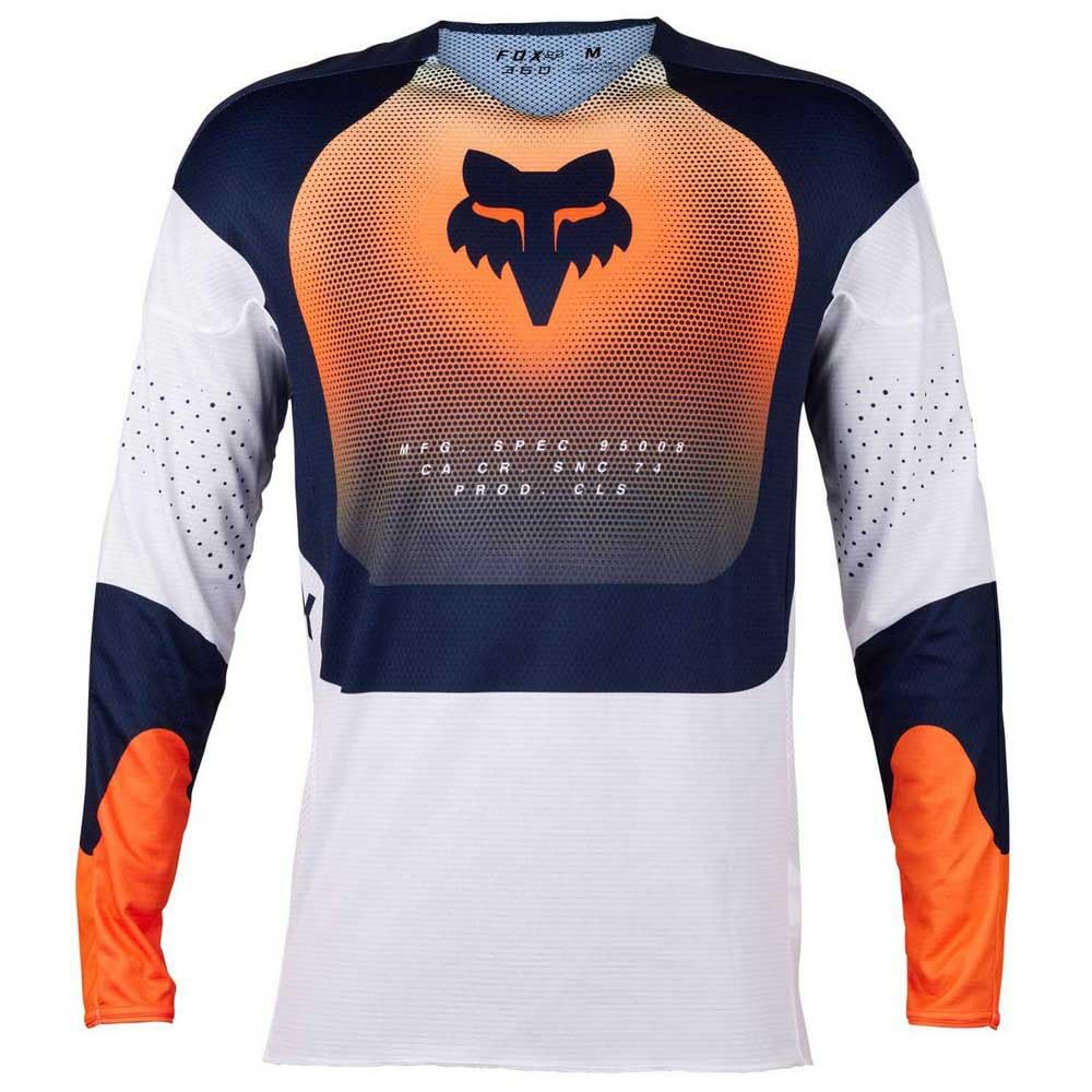 FOX 360 Revise Maglia Motocross, blu scuro/arancione, XL