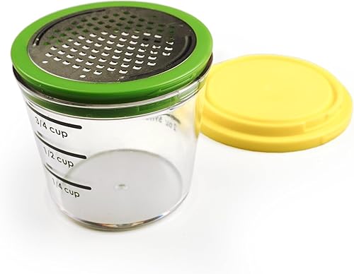 RSVP International Kitchen Collection - Rallador multifunción hermético, a prueba de fugas, apto para lavavajillas, capacidad de 6 onzas, color