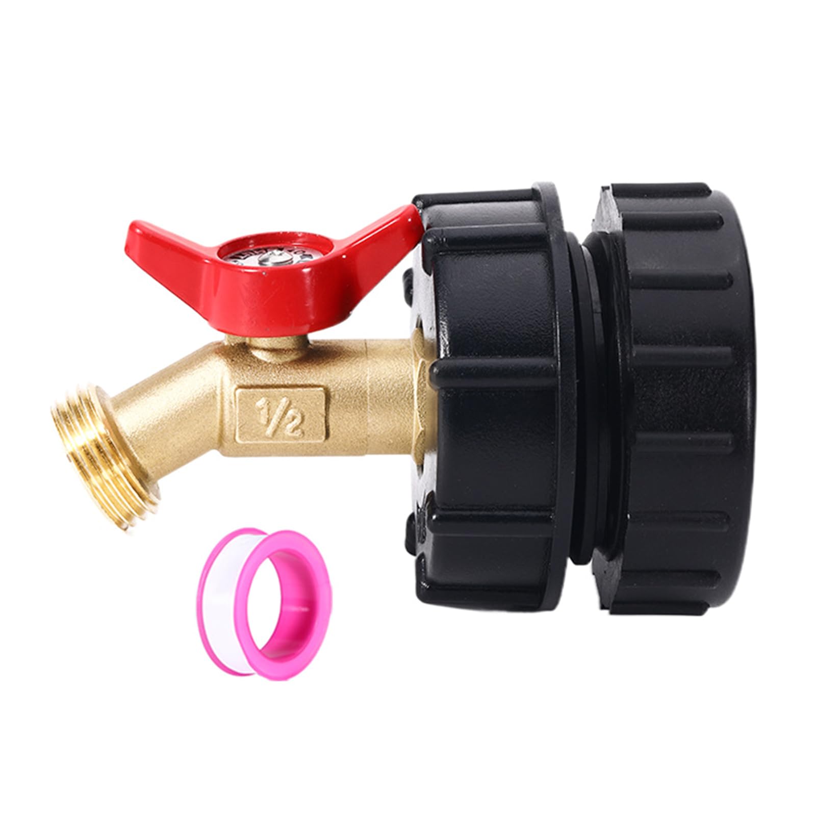 264 Gallon IBC Tote Water Tank Adapter Coarse Brass Hose Faucet Valve Tank Fitting Connector Fitting Valve