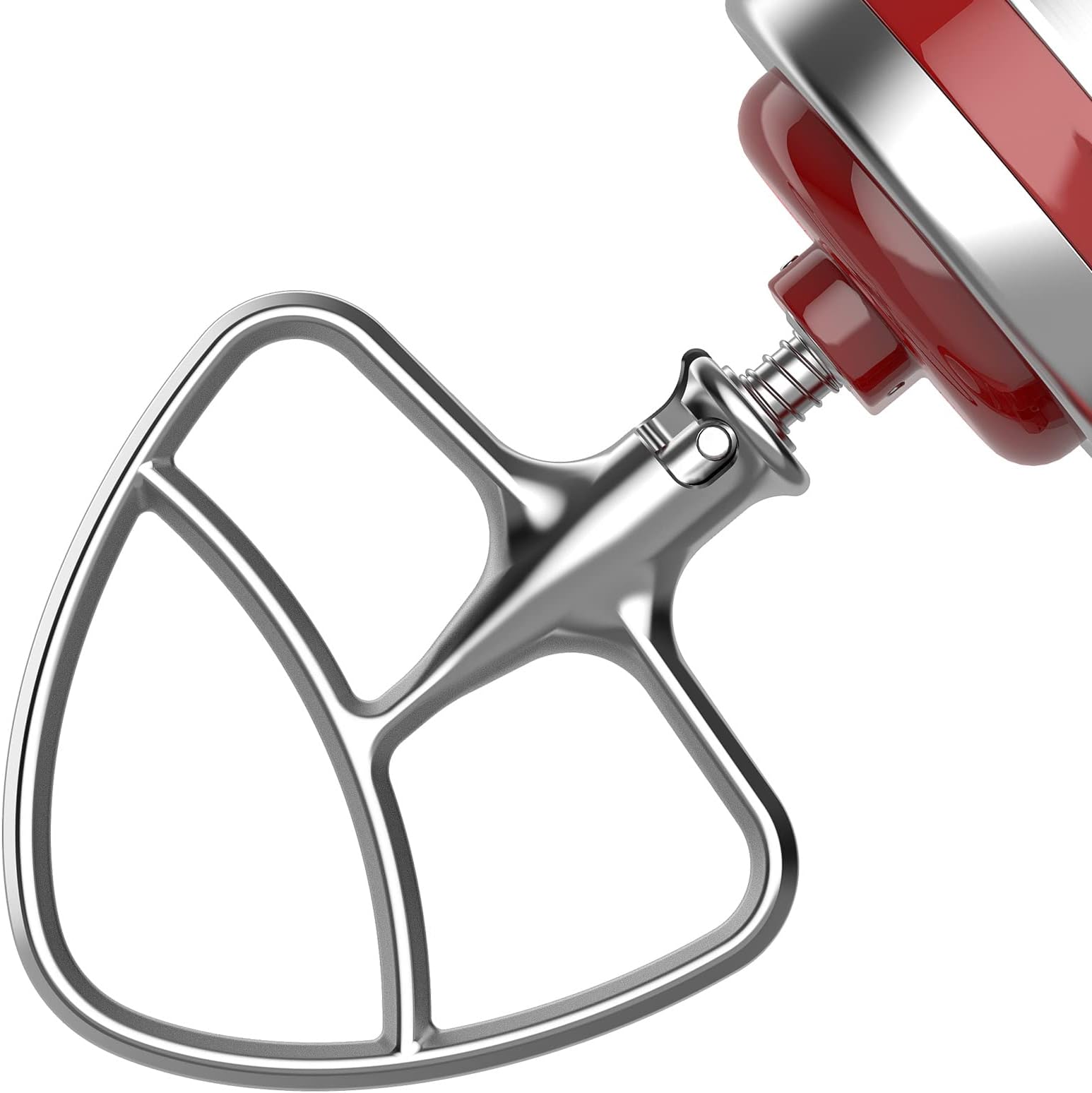 Polished Stainless Steel Flat Beater for KitchenAid 4.5-5Q Tilt-Head Stand Mixers, Mixing Parts Attachments Dishwasher Safe