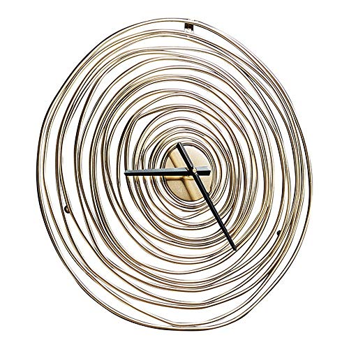 Horloge murale dorée de mode pour un salon créatif et chic