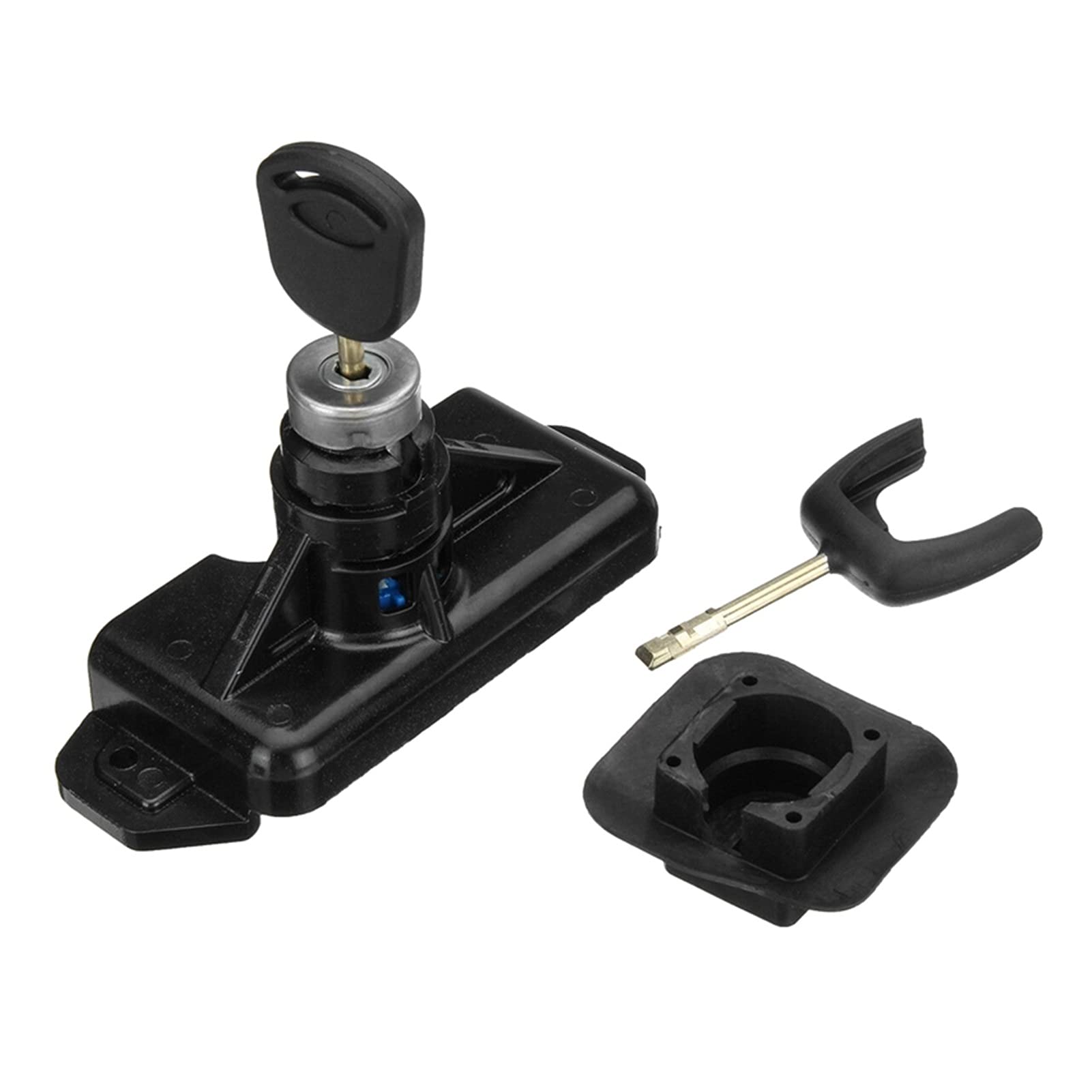 Kompletny zestaw zamka i zatrzasku maski maski z 2 kluczami, do Forda, Transita MK7 2006-2011 Cylinder zamka drzwi