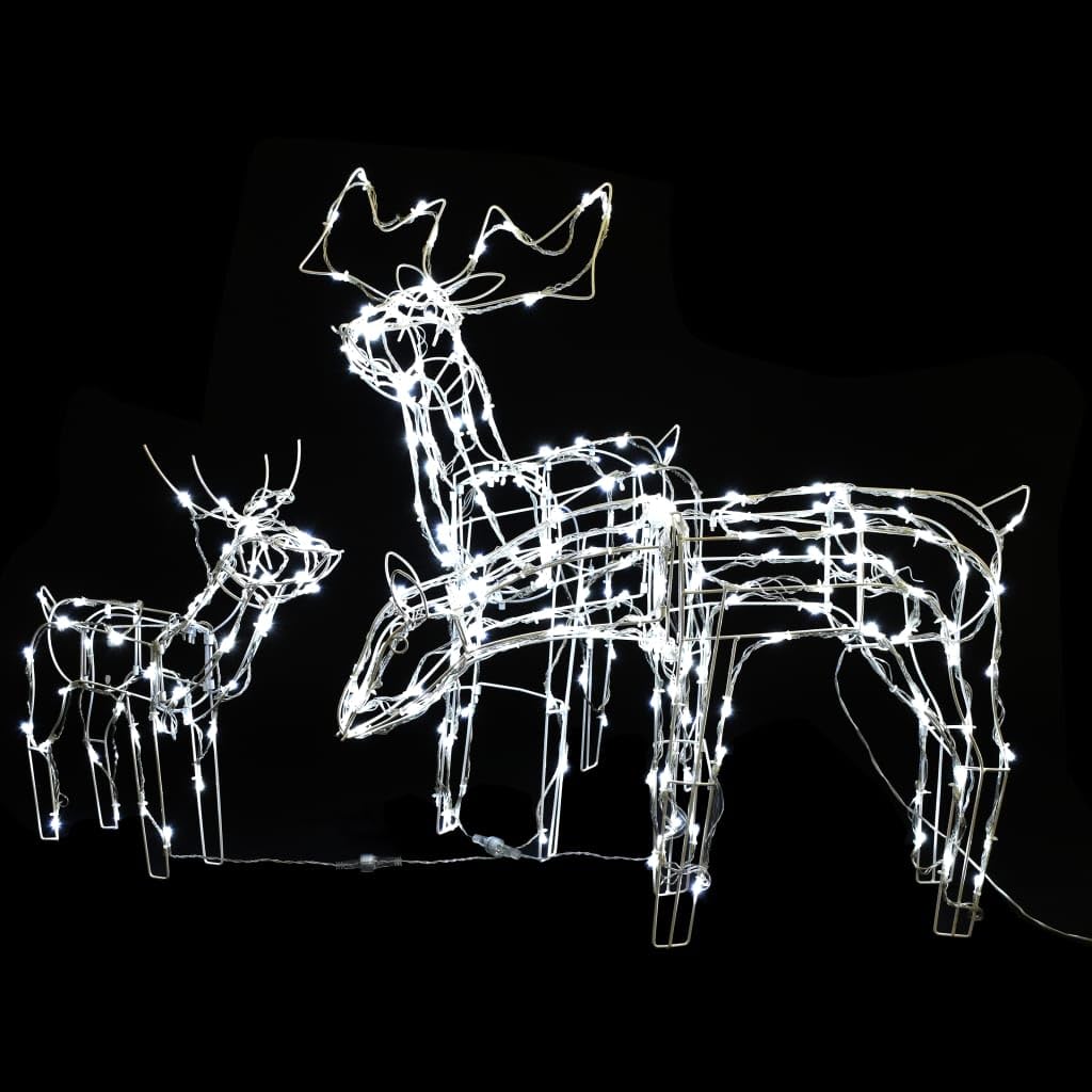 lichterkette batterie klein,lichterkette klein mit batterie,3-tlg. LED-Rentieren-Set Weihnachtsdekoration 229 LEDsGeeignet für Patio, Schlafzimmer, Wohnzimmer, Weihnachten