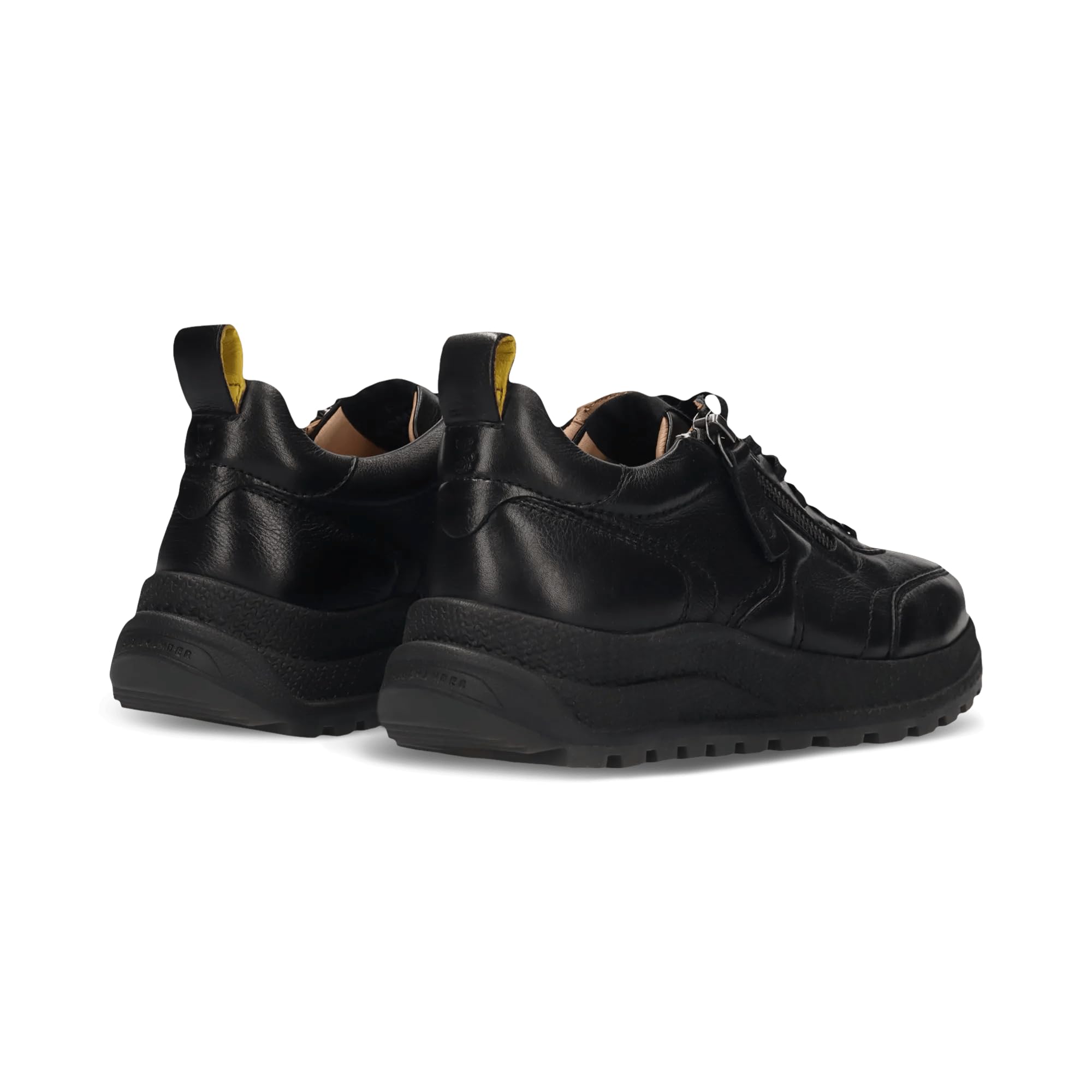 Salamander Damskie sneakersy ze skóry, czarne