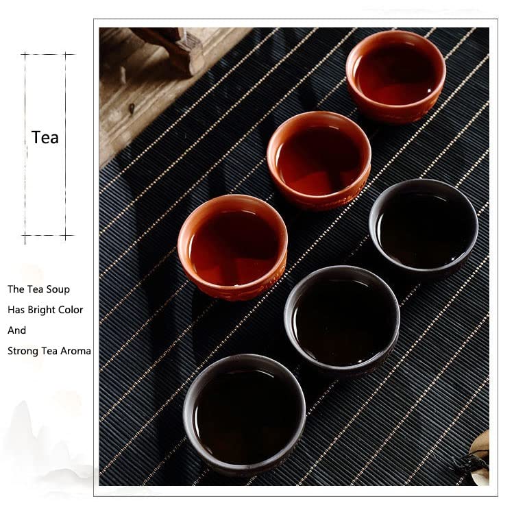 Chiński zestaw herbaty kung fu z czajnikiem i filiżankami herbaty ceramiczny zestaw herbaty porcelanowy herbata herbata Vermillion i fioletowe piasek zestaw herbaty na herbatę, prezent