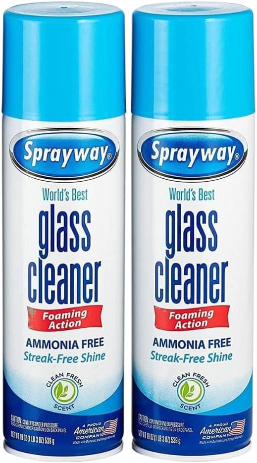 Sprayway, Glass Cleaner, 19 Oz Cans, Pack of 2