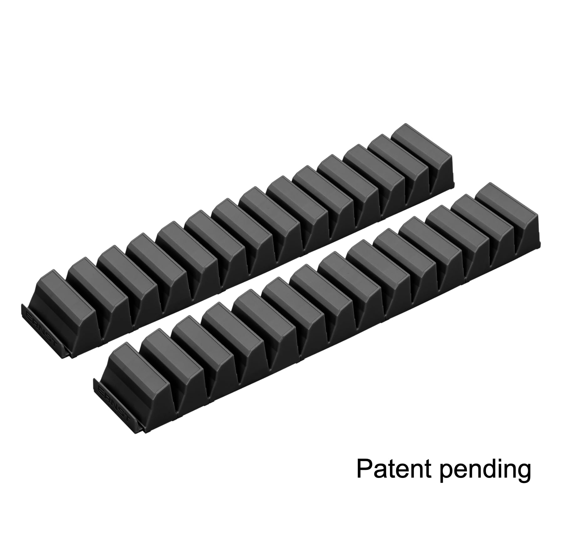 Ernst Manufacturing Modularer Schraubendreher-Organizer für 26 Werkzeuge mit Magnetfuß Schwarz