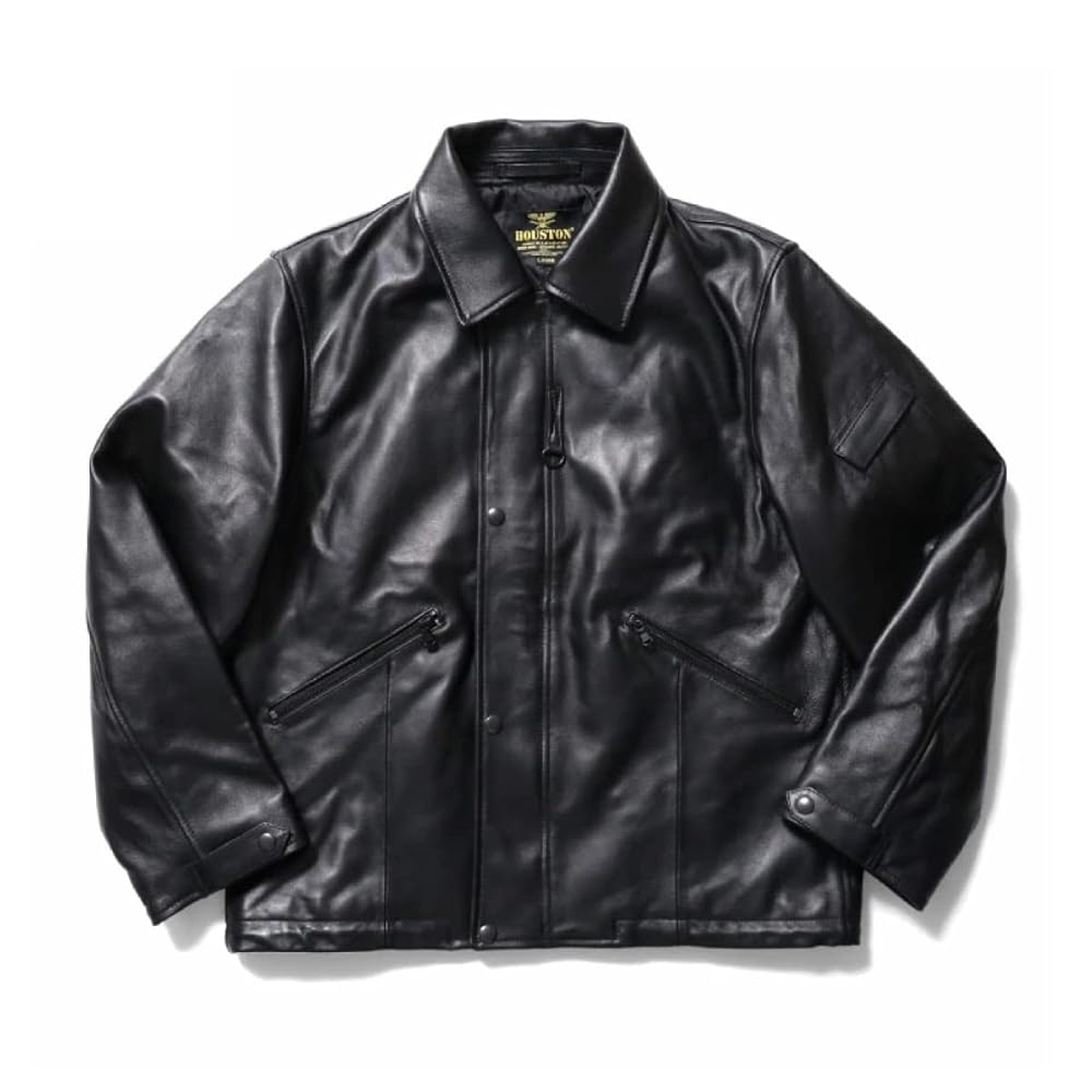 USS Galveston パッチ付きレザージャケット