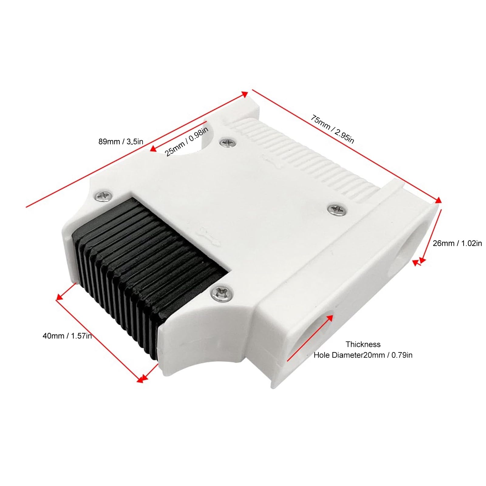 Jeanoko Boat Hanger Crashproof Multifunctional PA Rail and Cleat for Boating Marina Docking