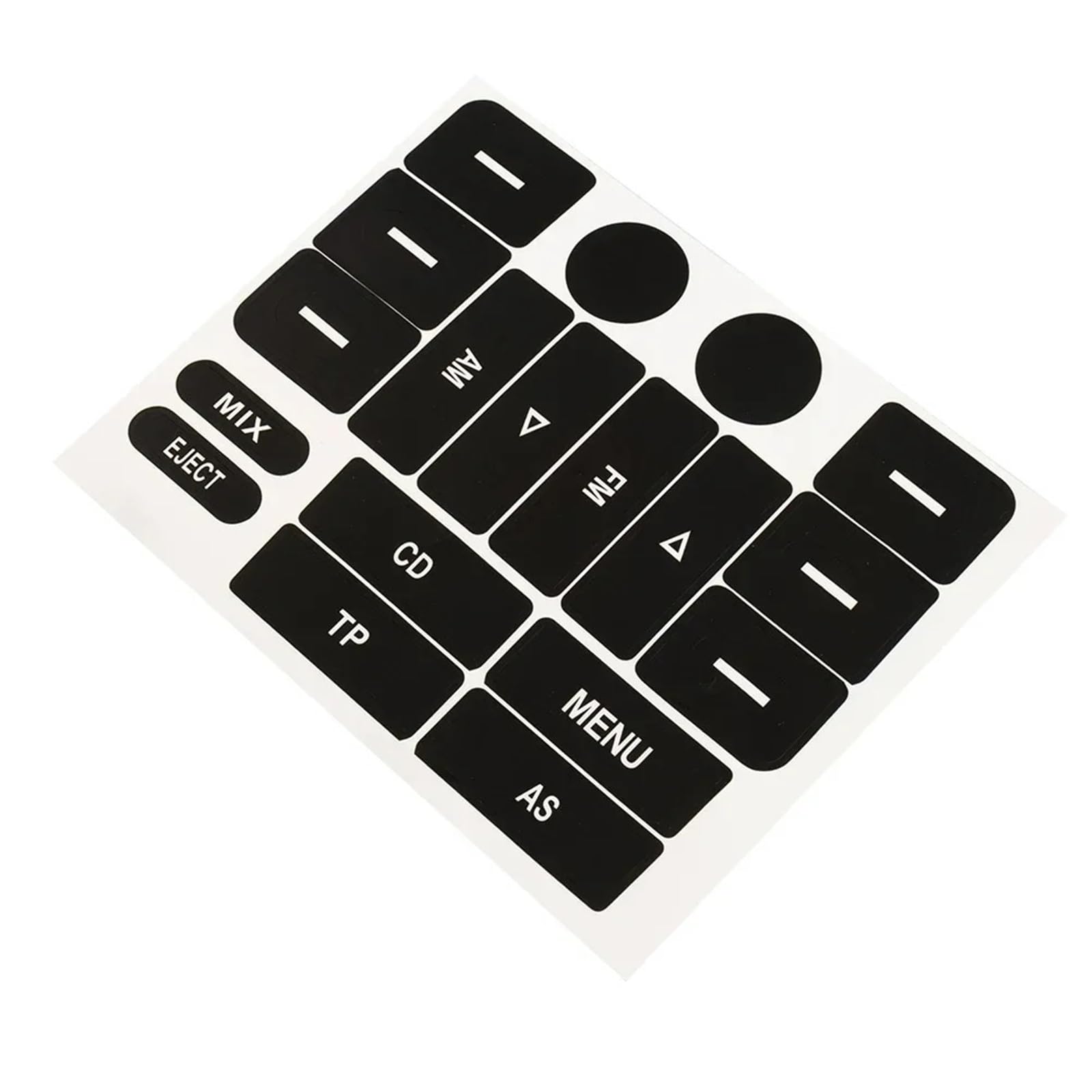 Car Button Sticker Compatible with VW for Golf for MK5 for Passat Button Repair Sticker Decals Car FM Knobs Worn Accessories