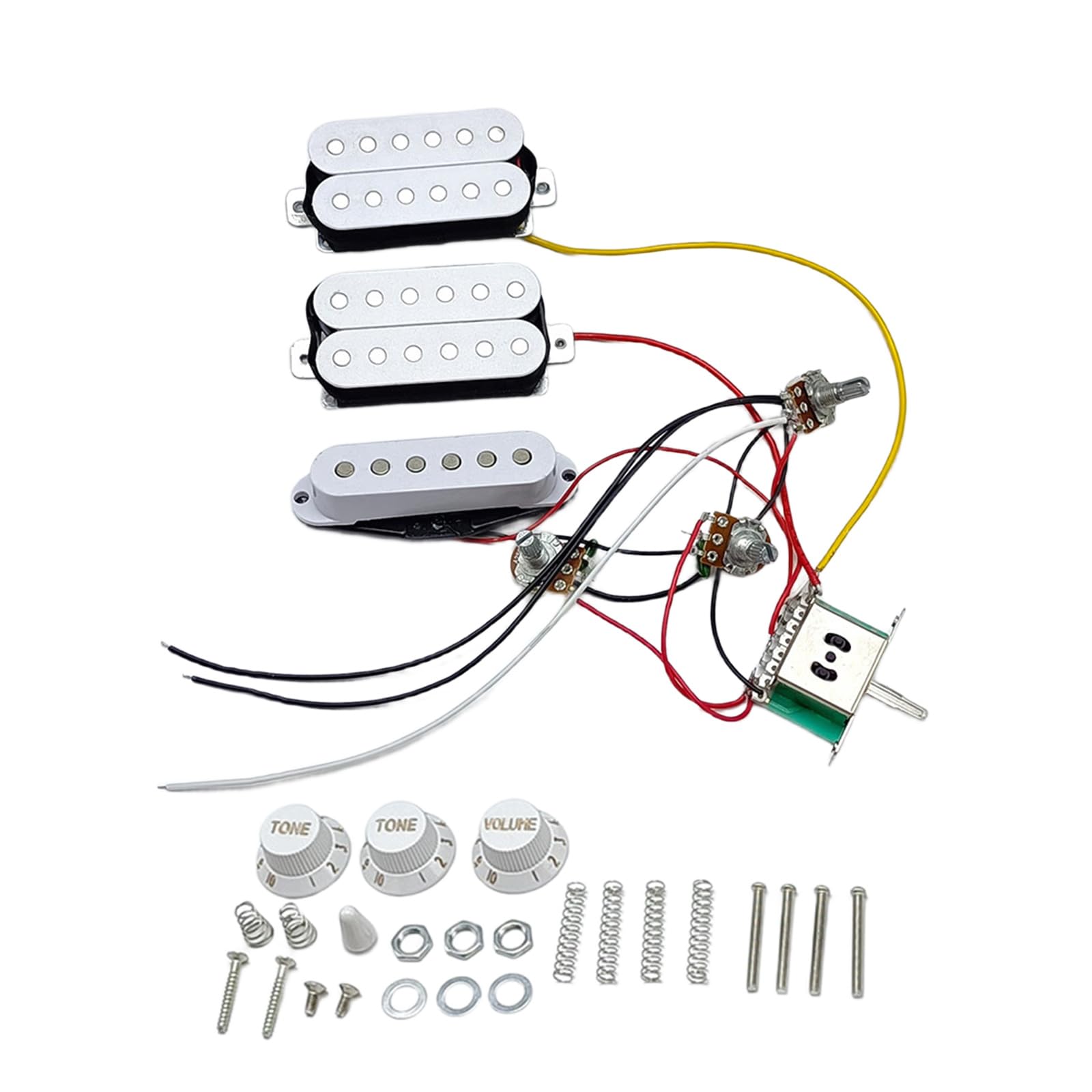 Micros de rechange HSH pré-câblés pour réparer les grésillements de guitare