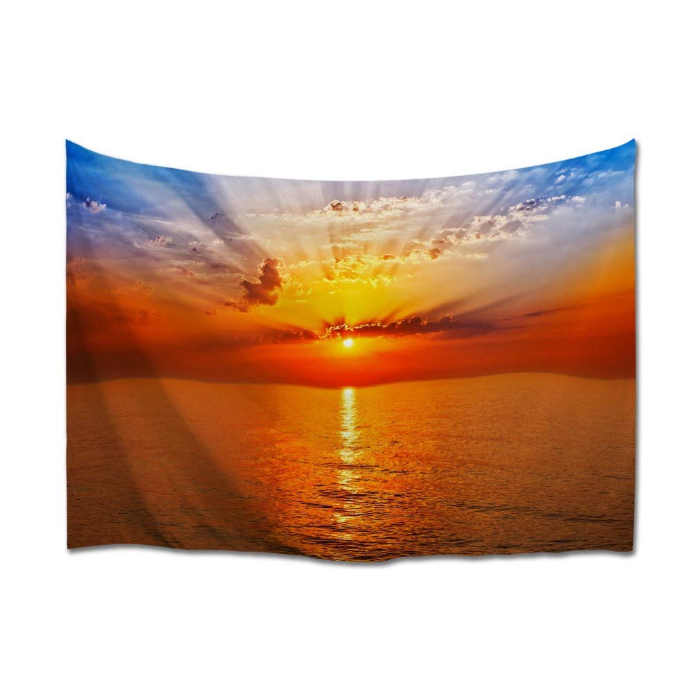 Tapisserie murale nature coucher de soleil bohème A.Monamour