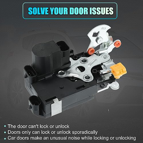 Image of X AUTOHAUX 931-319 Front Right Passenger Side Door Lock Latch Actuator W /Keyless Entry for Cadillac Escalade for Chevy Silverado for GMC Sierra 15053682