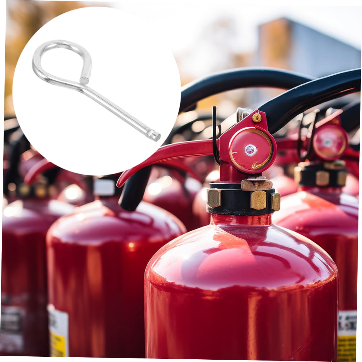 HOMSFOU 150piezas Pasadores De Seguridad Para Extintores De Accesorios De Seguridad Para Equipos De Extinción De Incendios