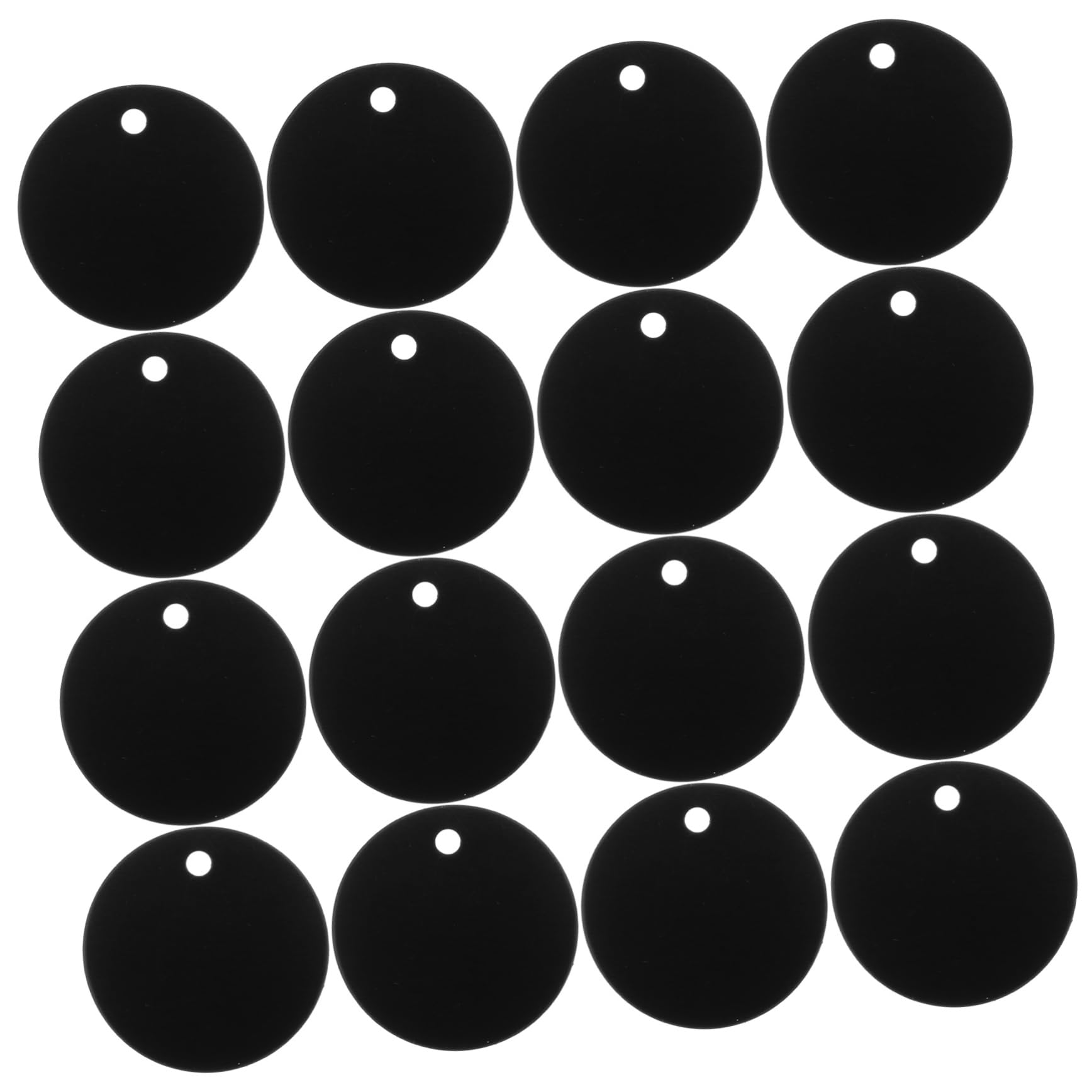 Placas De Identificación Para Perros y Mascotas, 25 Etiquetas Colgantes Redondas De Aluminio, Resistentes Al Desgaste y Condiciones Climáticas, Diámetro 3.5 Cm, Accesorio Para Coll