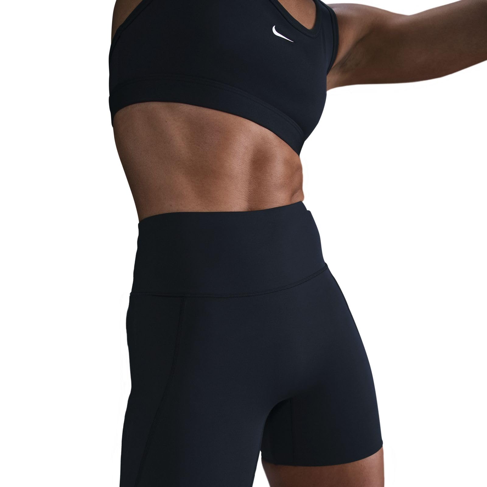 Nike Universa Bike Shorts mit Taschen, mittlerem Halt und hohem Bund für Damen (ca. 12,7 cm), HQ6832