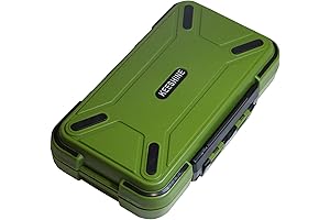 Floating Double-Sided Fishing Tackle Box with Adjustable Dividers