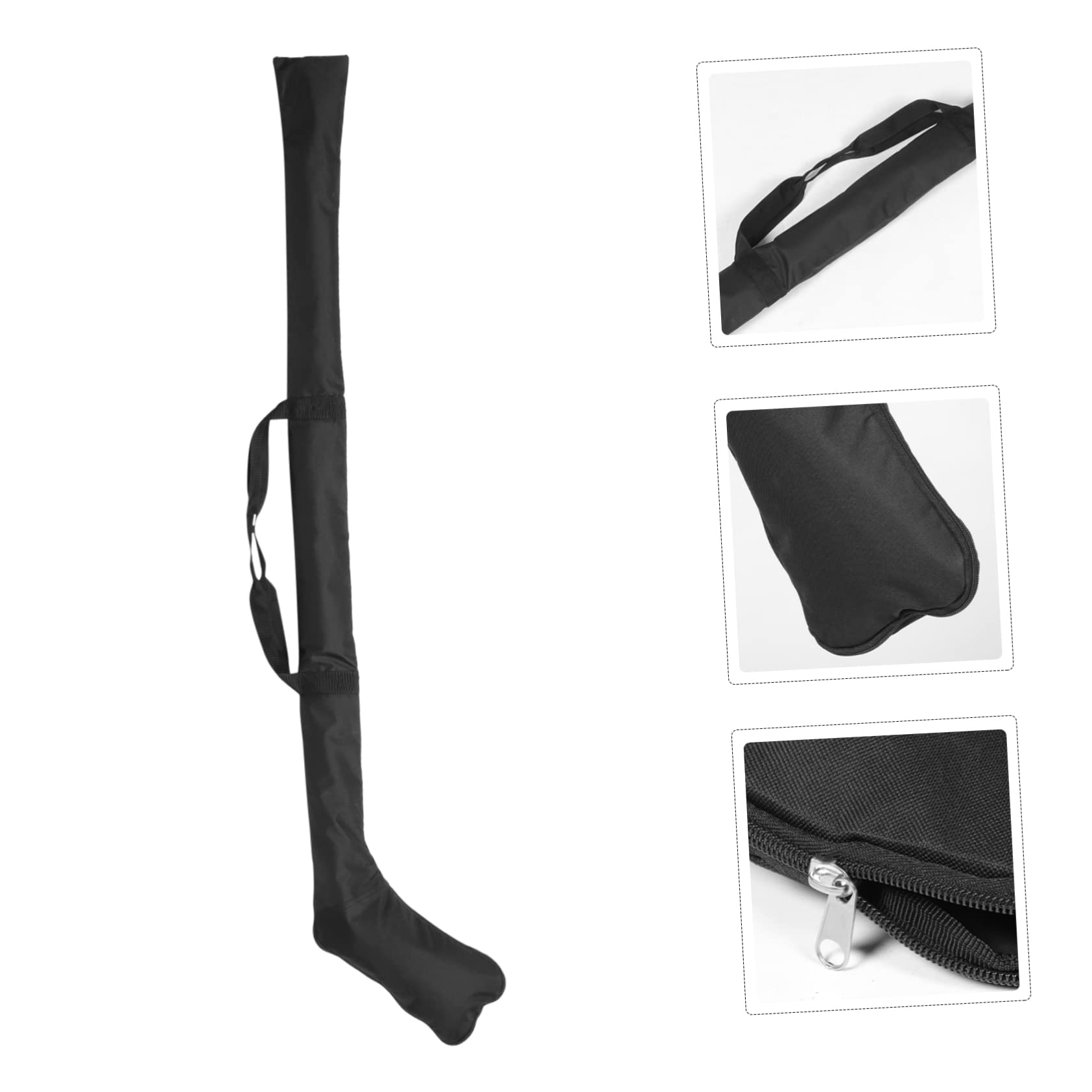 UKCOCO Bolsa Cremallera Fácil de Usar para Palo de Hockey en Color Negro de Tela Oxford Resistente al Desgaste y Diseño Especial para Ajuste