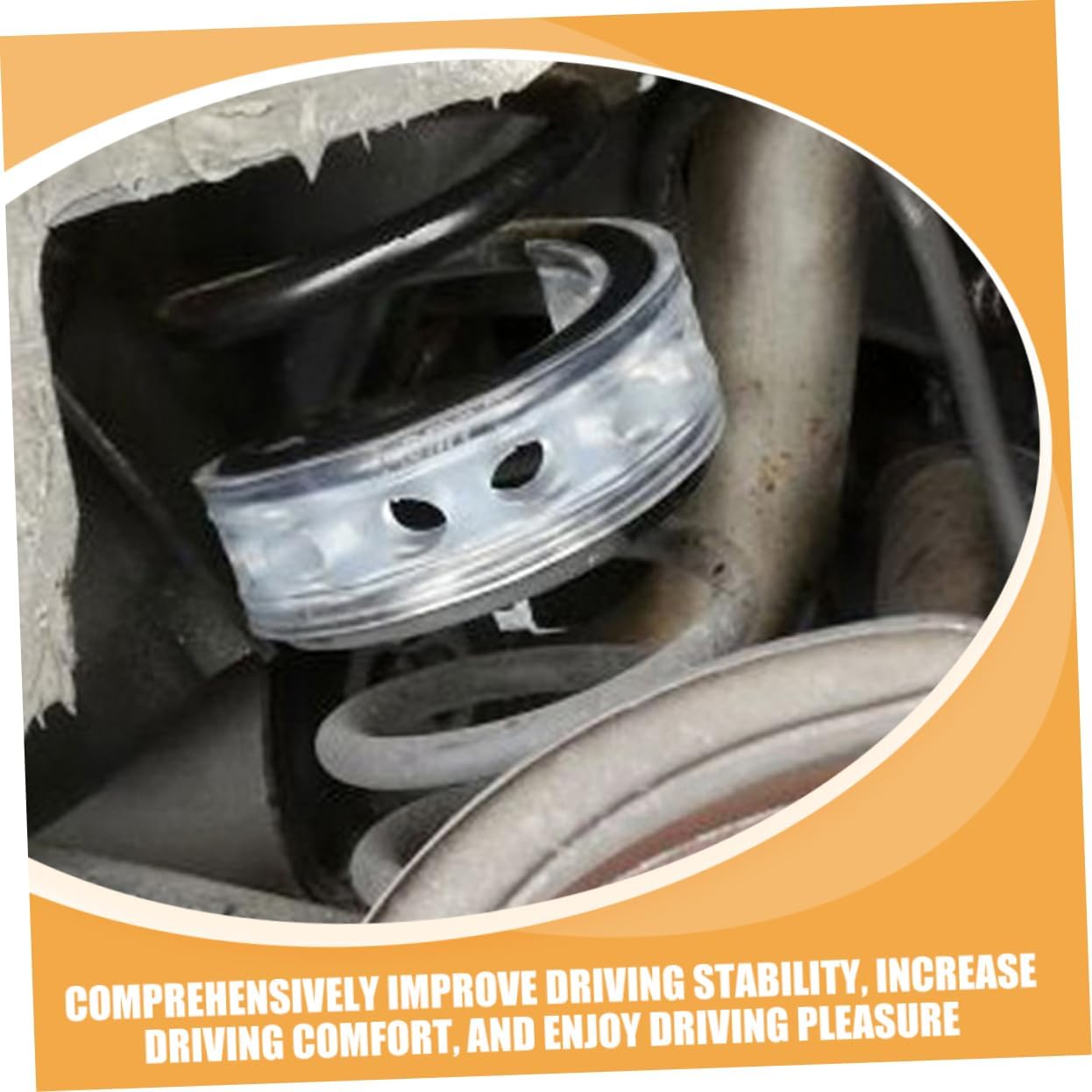 Unomor 4pcs Car Spring Buffers Spring Buffer Shock Absorber for Car Coil Spacer Bumper Cushion