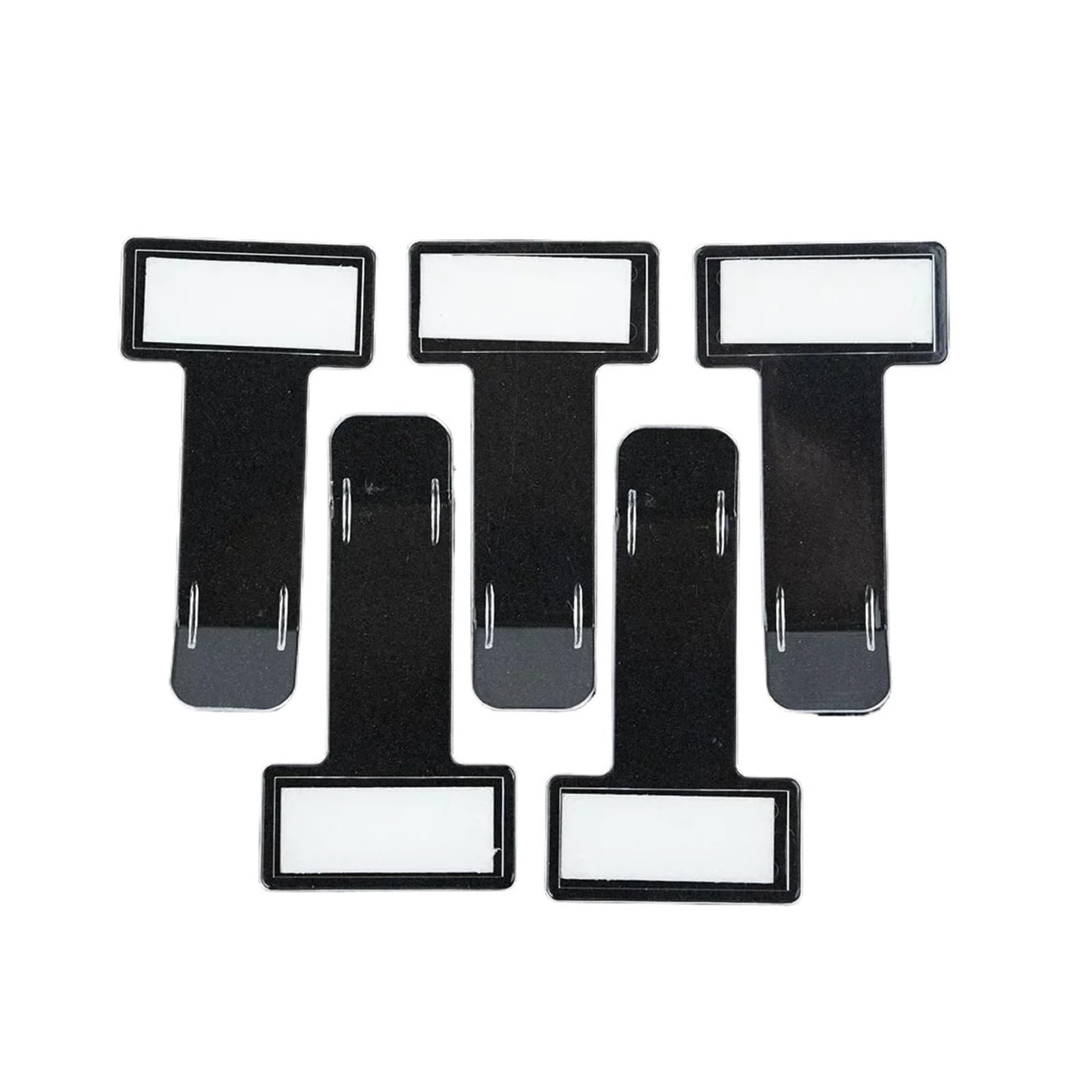 Kxfvyne One Color 5Pcs Car Vehicle Accessory Parking Ticket Permit Card Holder Clip Sticker Shopping List Practical Stickers