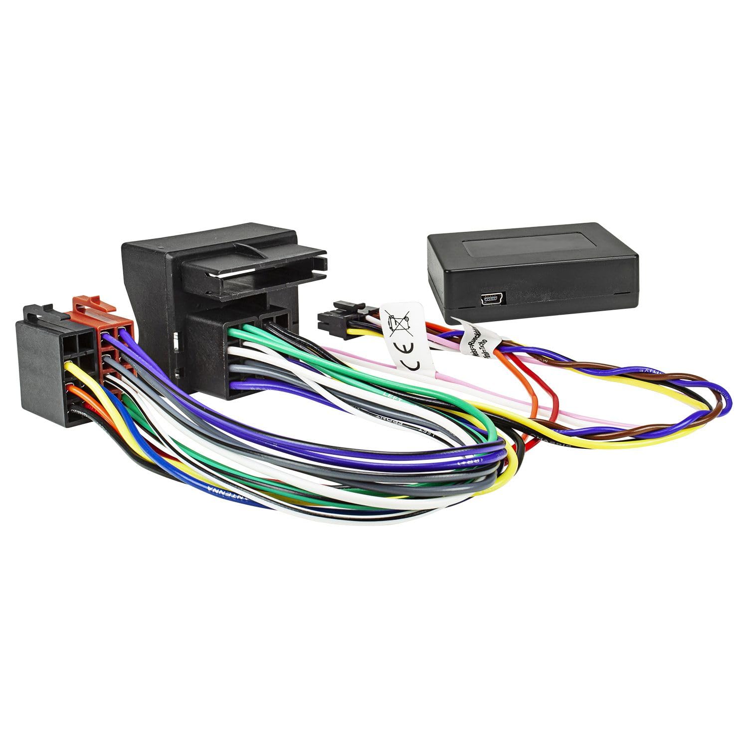 tomzz Audio 5003-001 Interfaccia CAN Bus Accensione positiva Impulso di velocità Marcia indietro Compatibile con Audi Maserati Opel Seat Skoda VW Quadlock su ISO