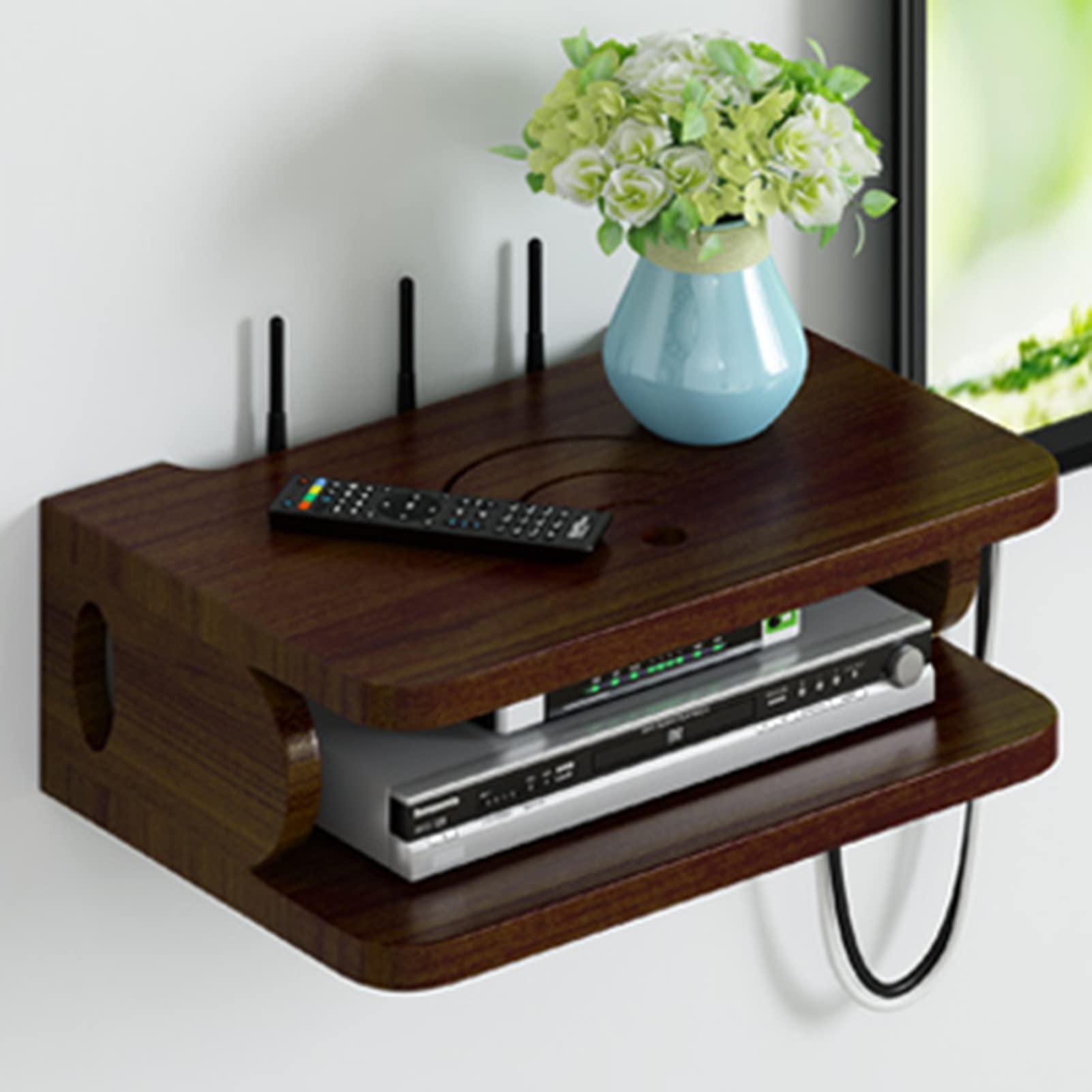 Small Router Box Router Box Hider Wireless Wifi Router Storage Box Wooden Box Cable ...