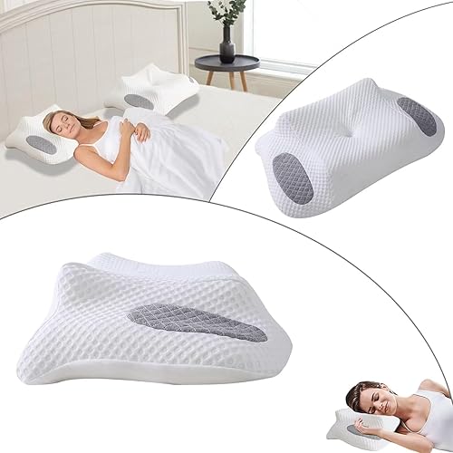 Miniatura 2 de Nastravail Almohada cervical para aliviar el dolor de cuello, almohada de espuma viscoelástica de contorno, almohadas ortopédicas de apoyo para el