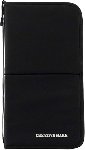 Miniatura 3 de Creative Mark Caballete de pintura plegable y estuche de viaje – 13 pulgadas de largo – Organizador compacto para pinceles de mango largo – Bolsa de