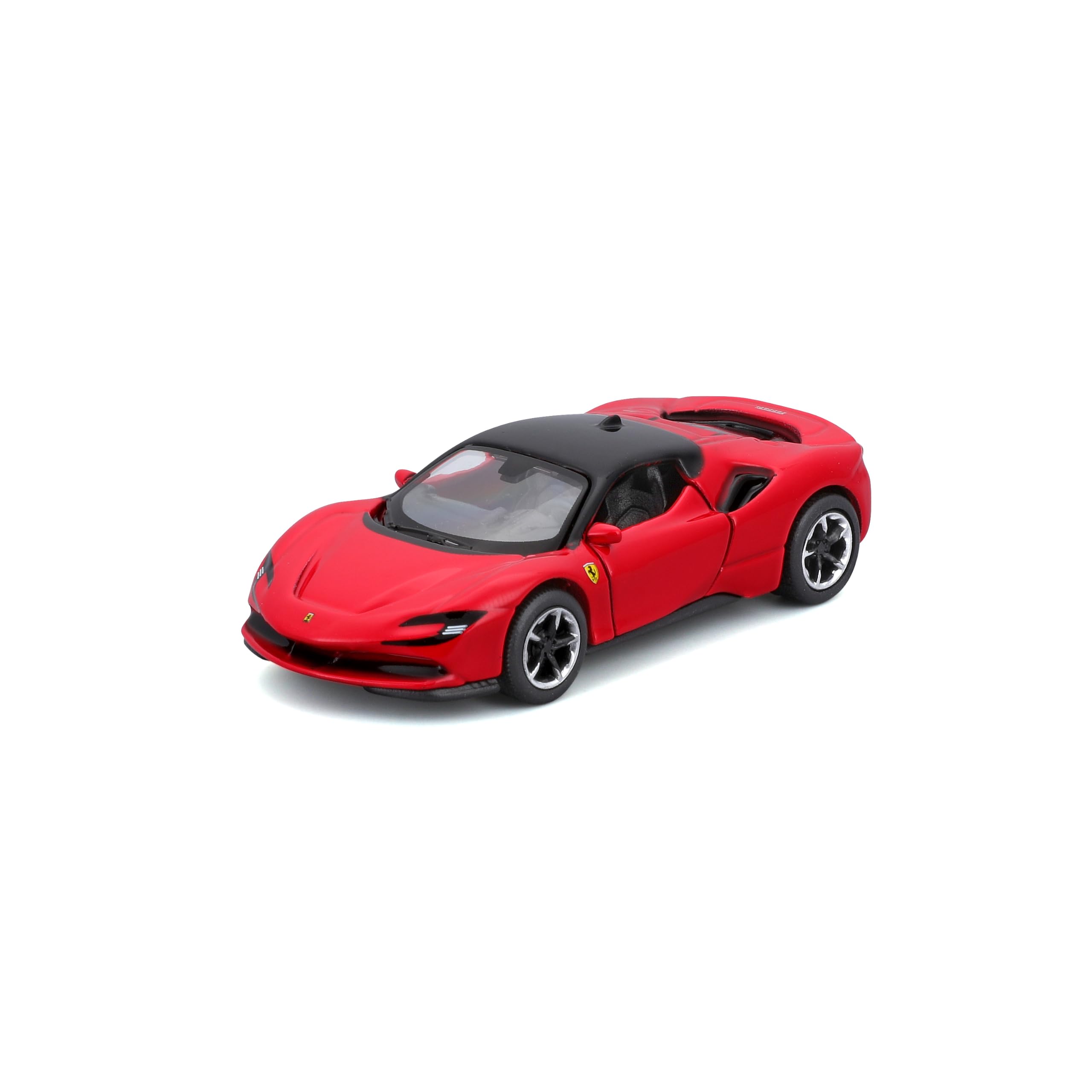 Bburago Speed Icons Ferrari SF90 Stradale 1:64 Scale Diecast Model Car | Red & Black | Official Ferrari Licensed Replica | Die Cast Metal Collector's Toy | Gift for Car Enthusiasts & Kids
