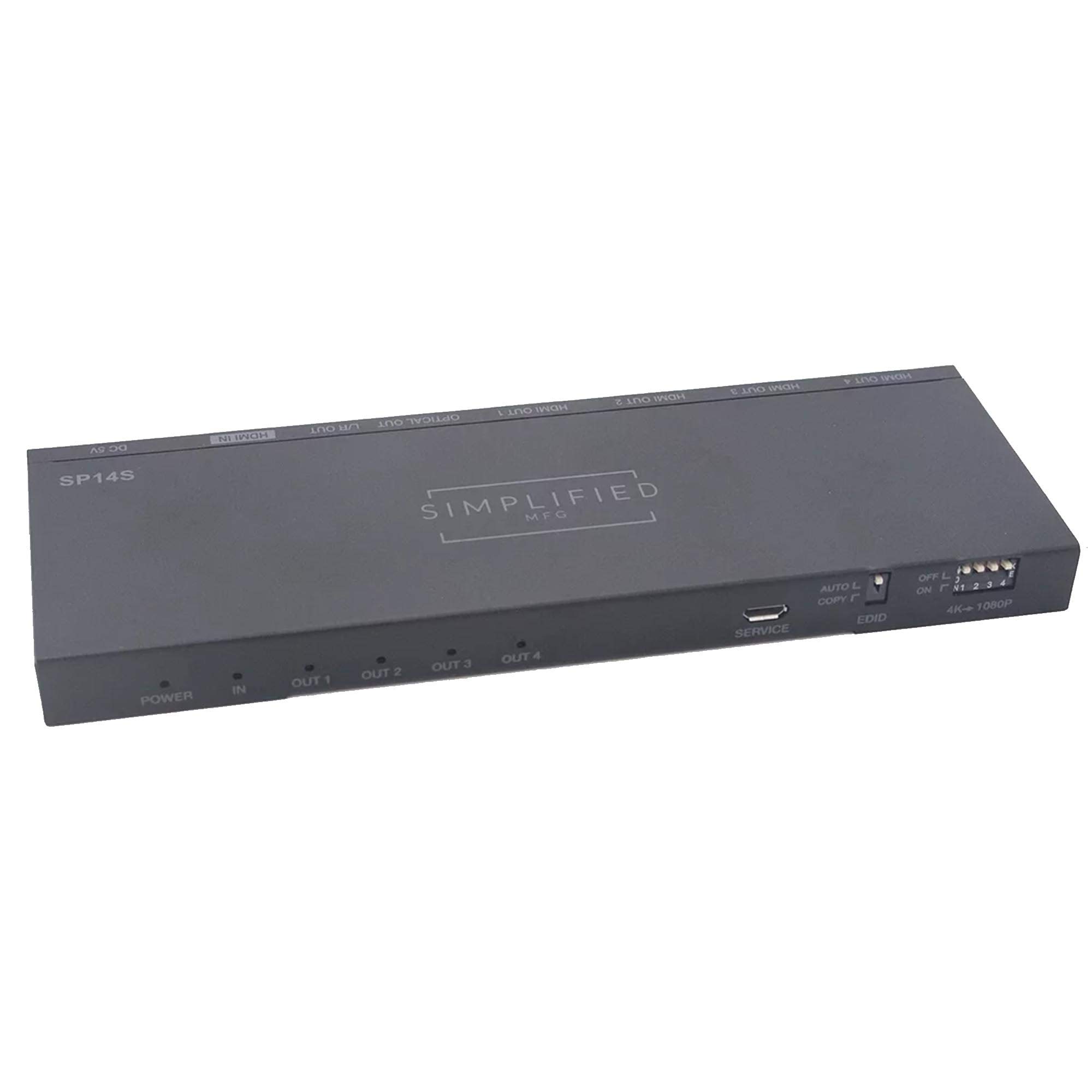 Amazon.com: Simplified MFG SP14S HDMI 1 to 4 Splitter with